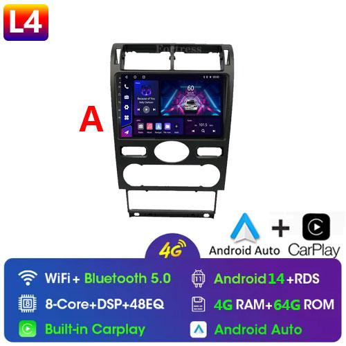 2din Android14 Car Radio Multimedia Carplay Auto GPS Navigation For Ford Mondeo Mondeo 3 2000 2001 2002 2003 2004 2005 2006-2007
