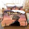 Cool Metal Family 3Pcs Bedding Set Cartoon Kpop Duvet Cover Pillowcase Bed Set Single Twin Full Queen King Size Home Bedroom Dec