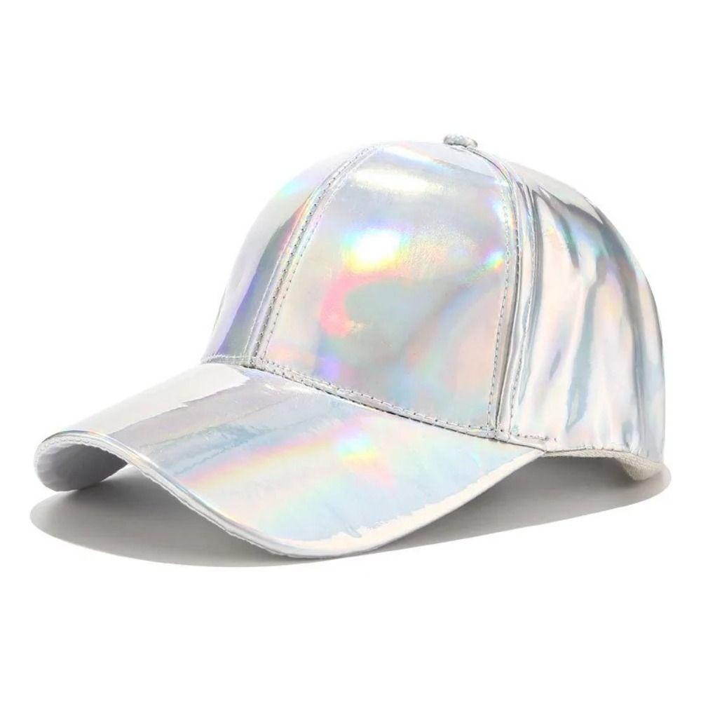 Adjustable Snapback Faux Leather Baseball Cap PU Sparkly Party Hat Party Occasions