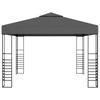 vidaXL Garden Tent with LED String Lights 3x3 M Anthracite