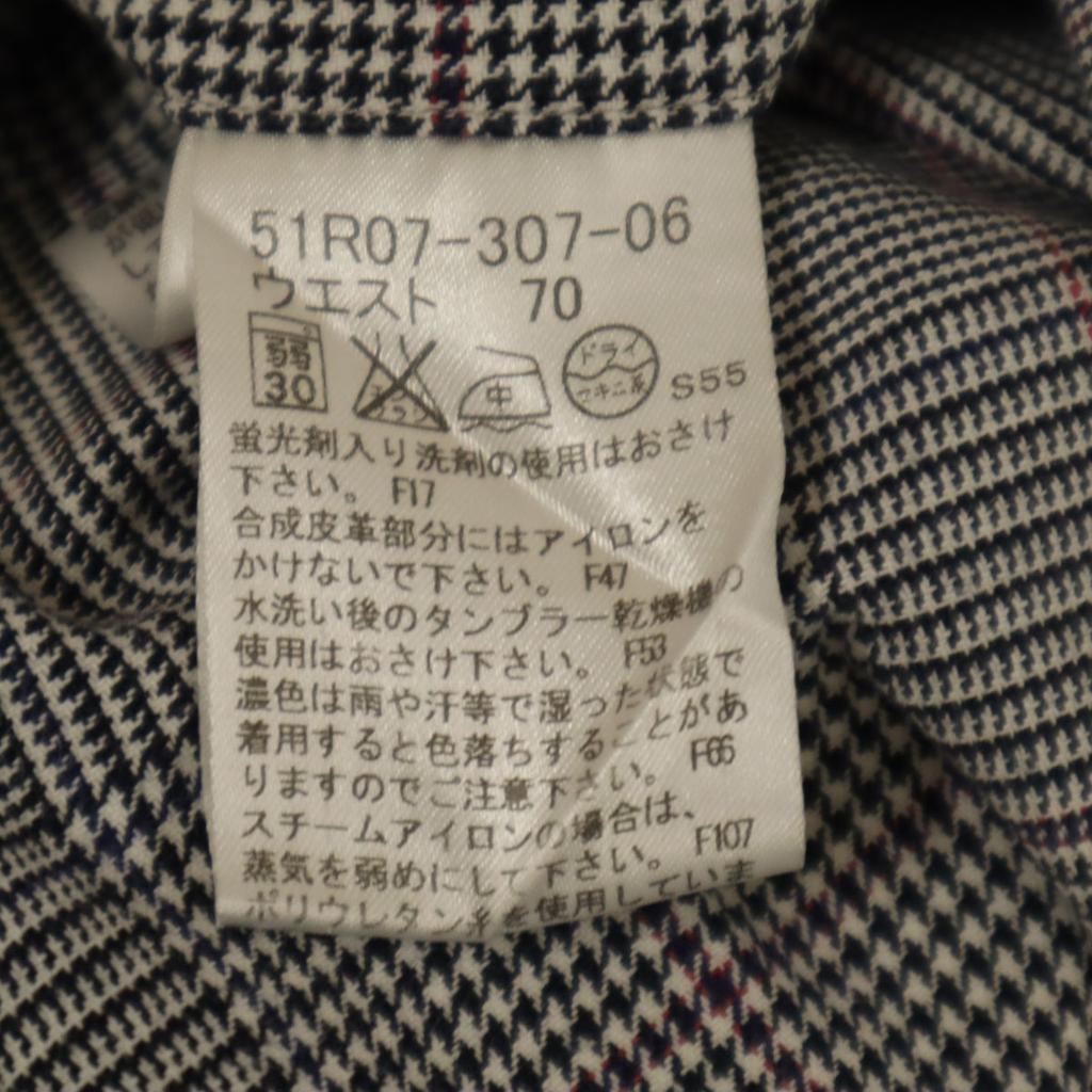 BLACK LABEL CRESTBRIDGE Glen check Long pants 70 white Men's Used