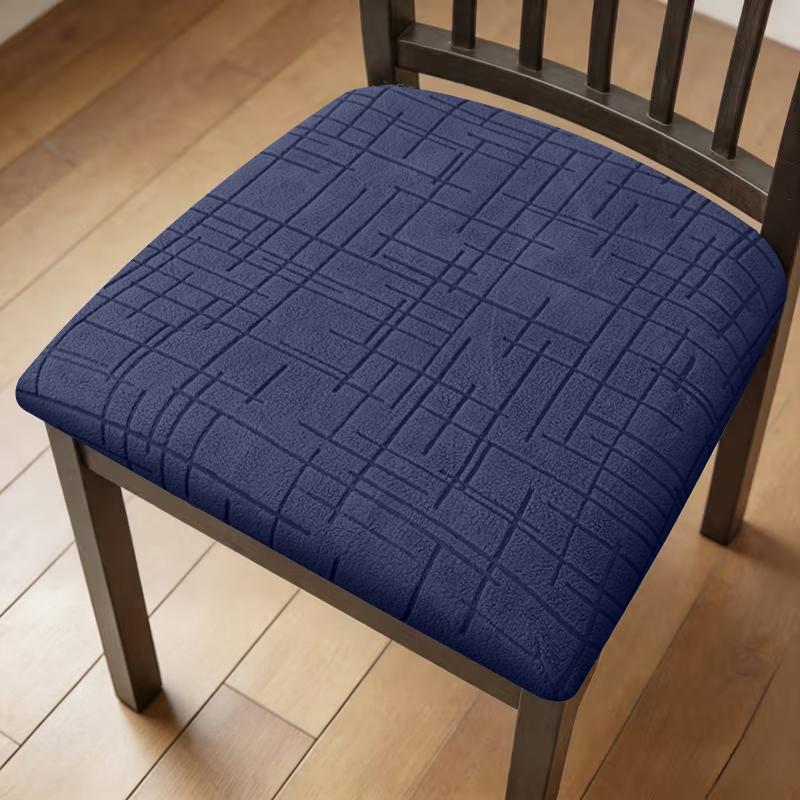 1-6Pcs Universal Dining Chair Covers Removable Cushion Seat Protectors Four Season Home Use Non-Slip