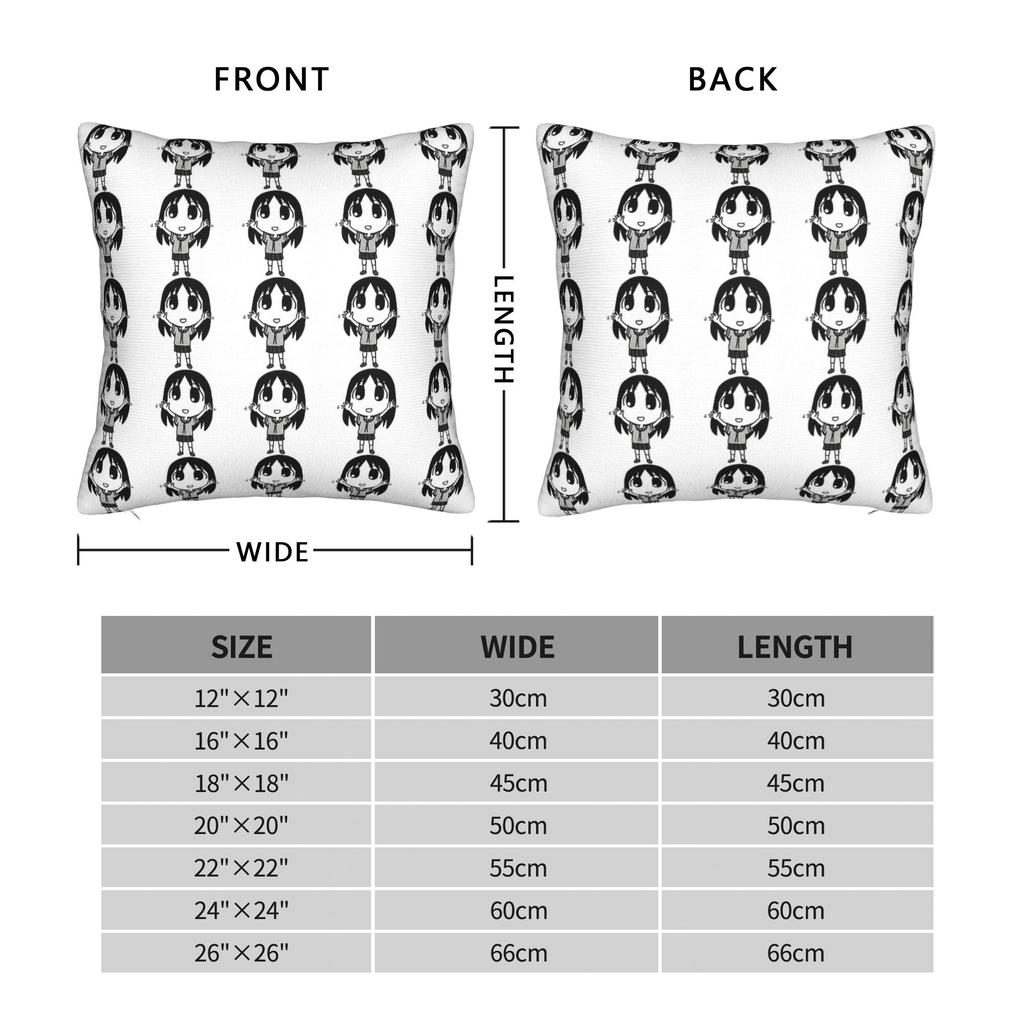 Azumanga Daioh Osaka Cheery Print Pillow Cover Funny Pillow Case For Office Car Home Decor Custom Pillowcases Gift