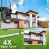 Noua cameră WiFi UE 12MP 6K Ecrane duble cu trei lentile pentru exterior 8X Zoom Mini Cameră video CCTV Urmărire automată Protecție de securitate Supraveghere Aplicația iCSee