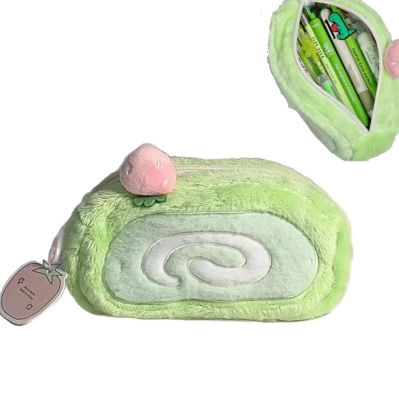 Large Capacity Cute Plush Pencil Case | Multifunctional Stationery Storage Bag