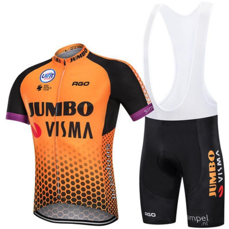 Mens Cycling Jersey Set With Bib Shorts Breathable Performance Wear Road Bike Riding