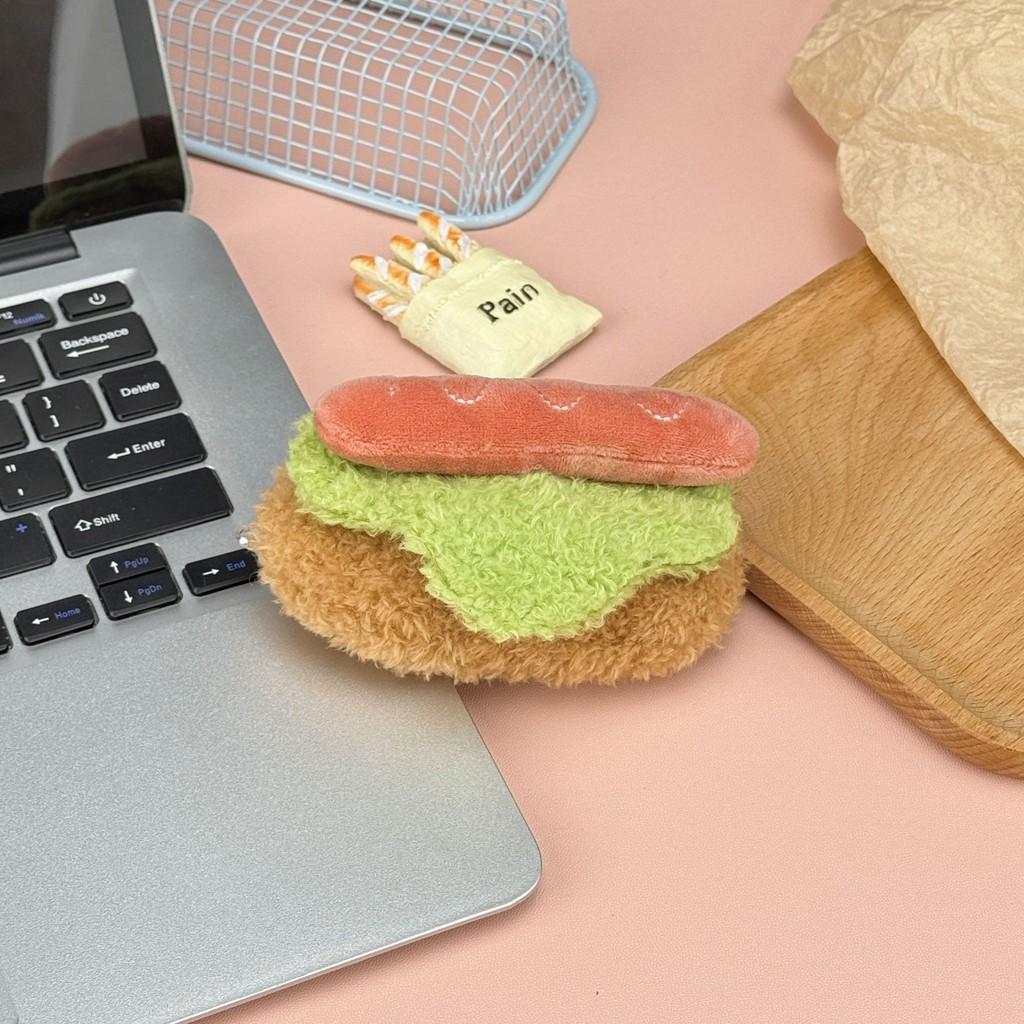Cake Cherry Cute Burger Three Names Hot Dog Plush Toy Pendant For Bag Decor
