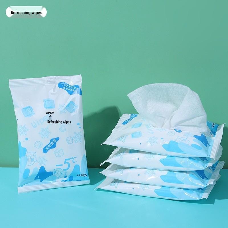Portable Instant Cooling Towel - Sweat Absorbent, Quick-Drying, Individually Packed for Outdoor Fitness.