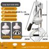 Portable Stainless Steel Fruit Juicer for Oranges, Lemons, Watermelons & Pomegranates