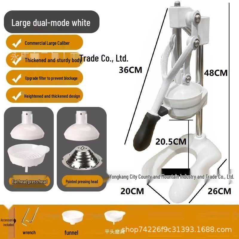Portable Stainless Steel Fruit Juicer for Oranges, Lemons, Watermelons & Pomegranates
