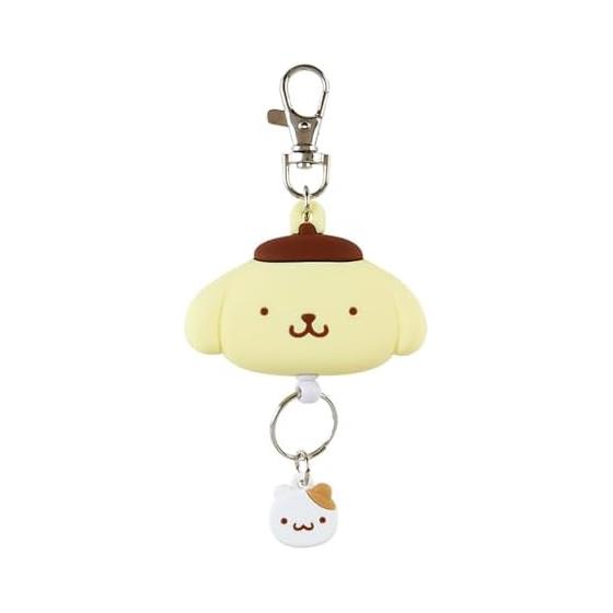 Sanrio Face-shaped Reel Keychain Pompompurin Key Mascot Pudding POMPOMPURIN 13 x 6.4 x 1.8cm Character 168718