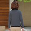 Women's 2025 Slimming Long-Sleeve T-Shirt with Lapel - Versatile Spring/Autumn Top
