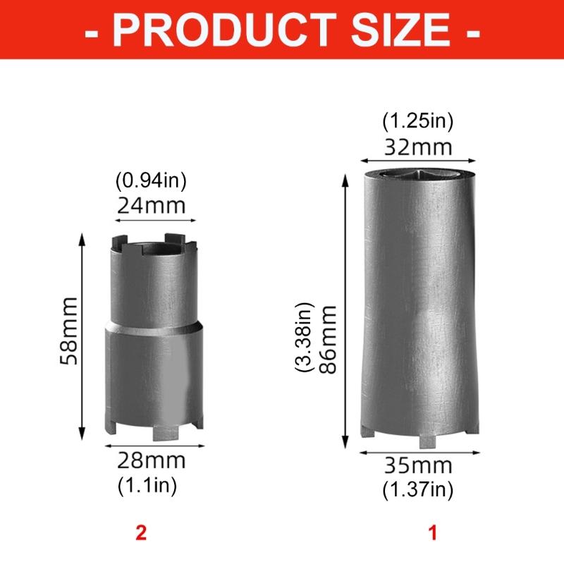 Motorcycle Clutch Maintenance Tool Twin Ended Nut Cap Removal for GY6 50 CG125 JH70 Durability Alloy Steel Construction