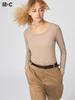 Uniqlo HeaTTech Cashmere Blend U Neck T  Long Sleeve  exTra Warm