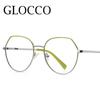Luxury Anti Blue Light Glasses Men Women Oversized Metal Irregularity Eyeglasses Fashion Ultralight Computer Reading Glasses +2