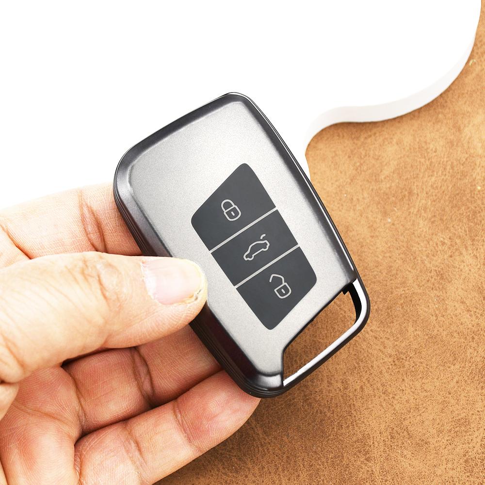 

3 Buttons Tpu Car Remote Key Case Cover For Vw Volkswagen Skoda Superb Kodiaq A7 Tiguan Mk2 Magotan Passat B8 Protector Shell