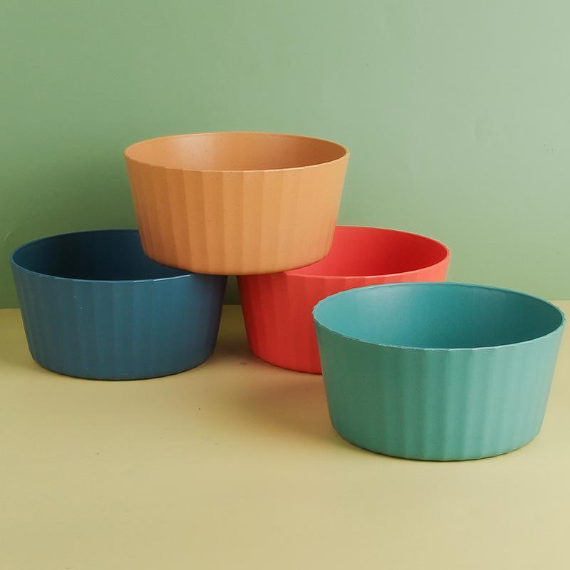 Wheat Straw Fruit Basin - Home Kitchen Vegetable Salad Basin - Multi-functional Fruit Preparation Basin