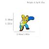 Classic The Simpsons Brooch: Maggie & Homer Cartoon Badge