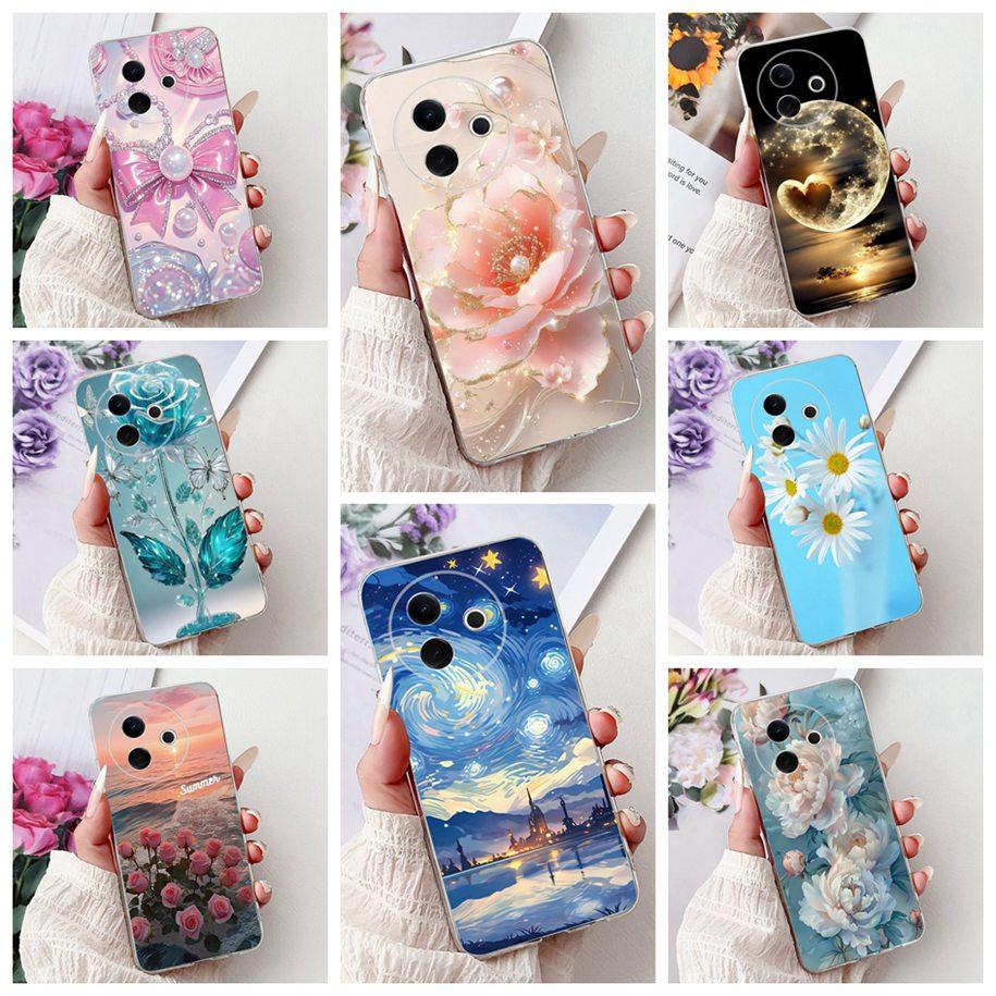 Hülle Für Vivo Y39 Y300i 5G Cover V2436 V2444A Neue Mode Blume Schmetterling Weiches Silikon Klare Hülle Für VivoY39 VivoY300i Funda