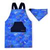 Apron Blue Lagoon Apron for with Headscarf N7906810 Back-Cross Children's (100-120cm) Boys, Kids,