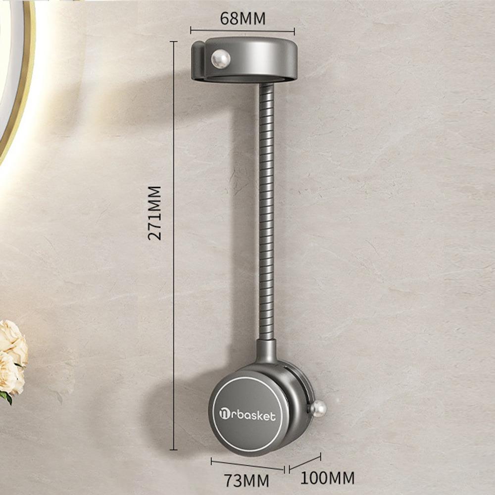 Suction Cup Hair Dryer Holder 360 Degrees Rotation Adjustable Universal Hairdryer Stand Hands Free Wall-Mounted Blower Bracket