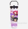 30Oz Anime K-Pop Large Capacity Portable Car Cup Stainless Steel Thermos Cup with Straw Handle Travel Sports Water Bottle Vacuum Flask
