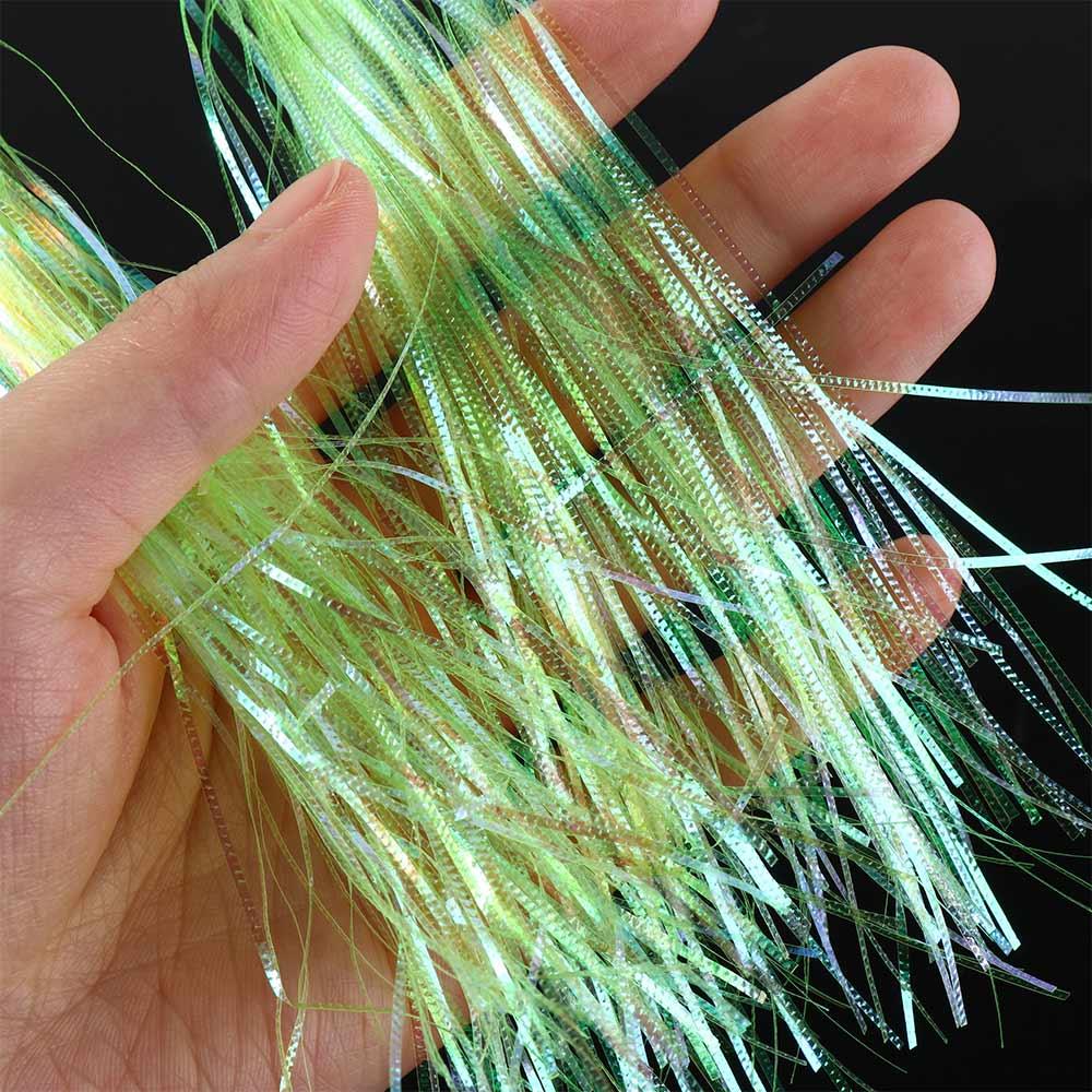 Fish Scale Tying Flash Tinsel 1mm Width Gliss Glow Strands Corrugated Flash Strands  Flies