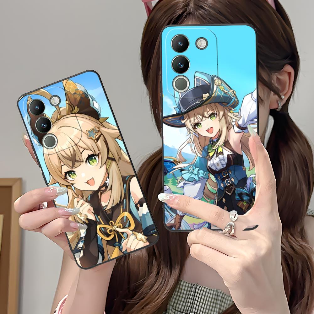 Game GI Kirara Mobile Phone Case for VIVO Y77 76 75 74 73 72 58 56 55 51 50 38 36 Y19 Y18 Y03 Y01 5G Colorful Printing Cover