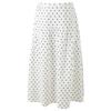 Chic Polka Dot A-Line Midi Skirt