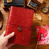 2026 Retro Carved Cowhide Travel Notepad Handmade Notebook Stationery Handbook Creative Diary