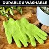 3 Pair Car Wash Microfiber Cleaning Gloves Dusting Coral Velvet Gloves Pure Color Five Finger Chore Absorbent Glove Half Velvet