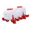 Automatic Chicken Waterer Dispenser 10 Liters Poultry Water Feeder With10 Chicken Waterer Cups for