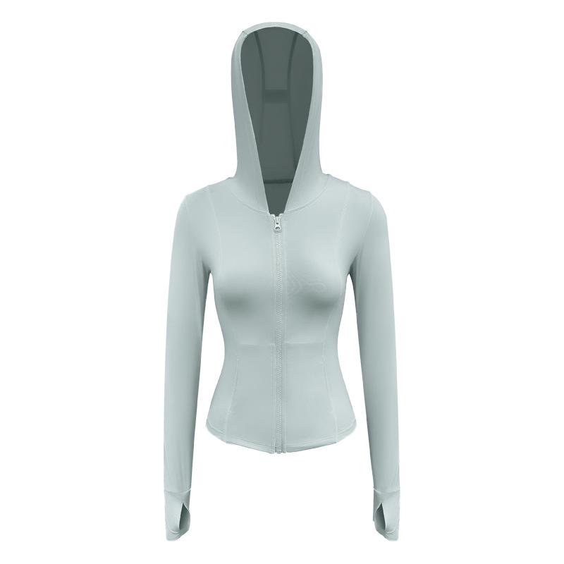 Women's UPF50+ Ice Silk Hooded Sunscreen Jacket - Summer Sports Outdoor Anti-UV Protection Top