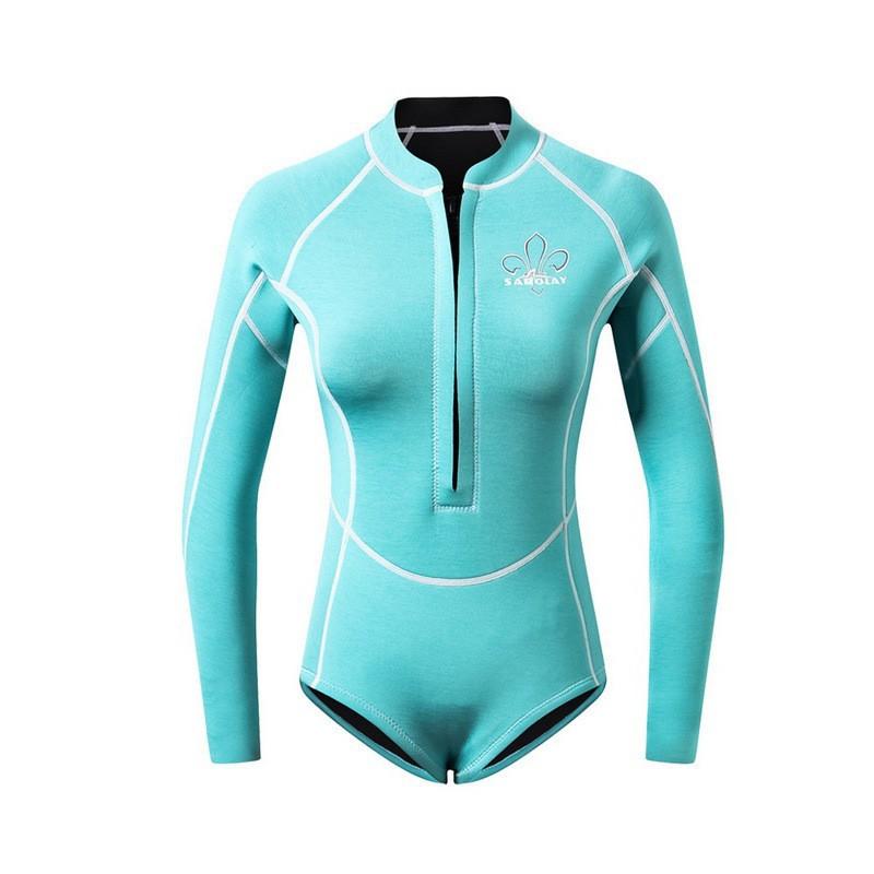 Outdoor Sports Diving Suit Women's Snorkeling Cold Warm Jellyfish Split Long-sleeved Stockings Swimsuit Set
