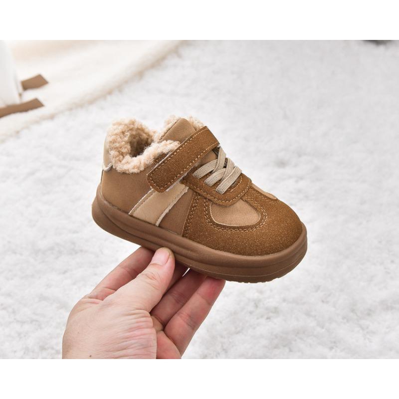 Boys' Fleece-Lined Sneakers & Winter Boots, Warm Children's Waterproof Snow Boots, Girls' Faux Shearling Lined Thick Winter Boots.