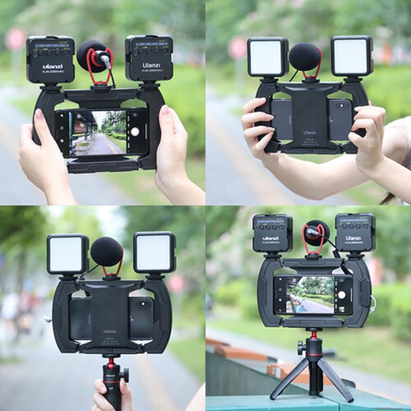 Ulanzi U-Rig Lite Smartphone Video Rig/Cage with Sweatproof and Non-Slip Grip, Ideal for Filming and Video