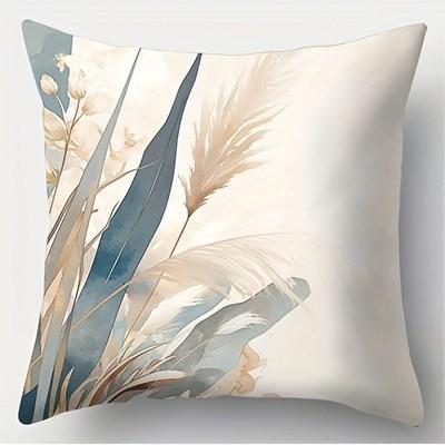 Floral And Pumpkin Decorative Throw Pillow Covers Pattern Cushion Cover Suitable For Sofa Bedroom Car Pillow Cover