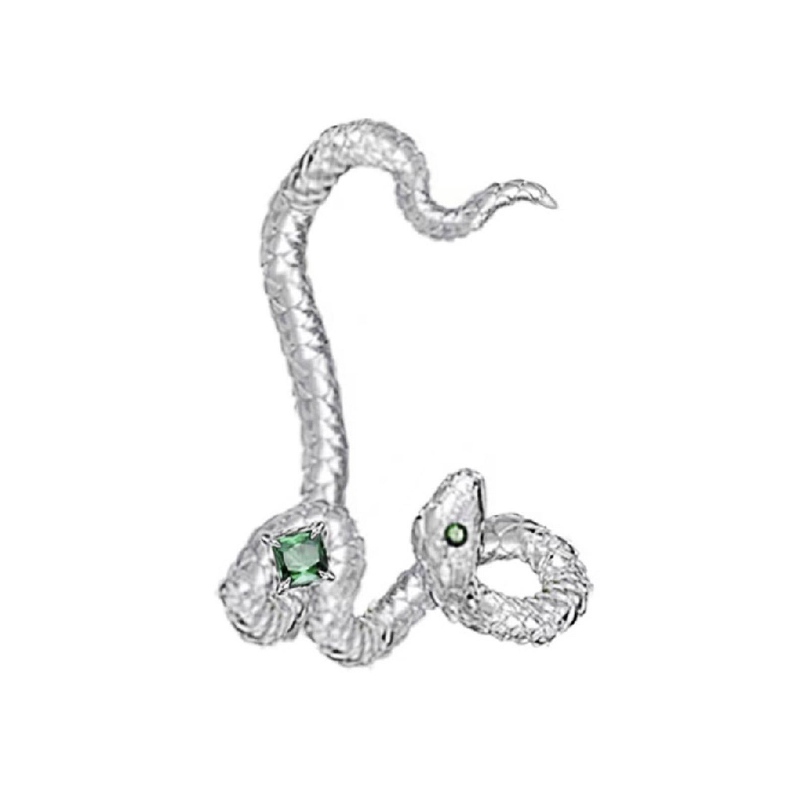 

Snake Stud Earrings Silver Alloy Snake Ear Cuff No Perforation Climber Earrings Men s Jewelry Gifts for Teens Women 1