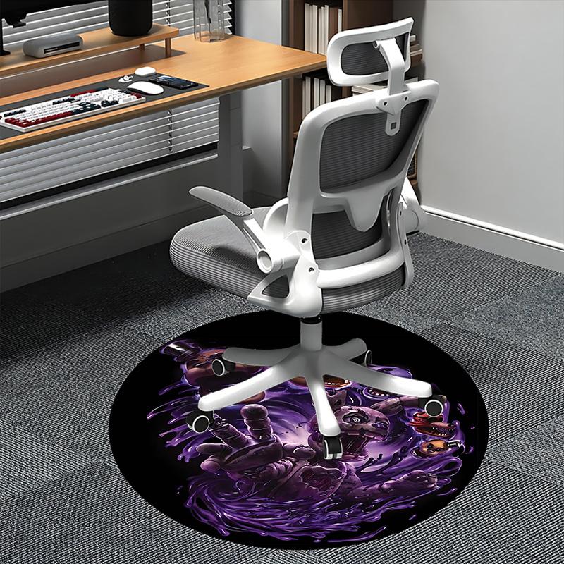 

Five Nights at Freddy s,FNAF Chair mat Round Rug Office carpet, Non slip, Suitable for Living Rooms, Bedrooms Decor 1205660a 80cm by 80cm