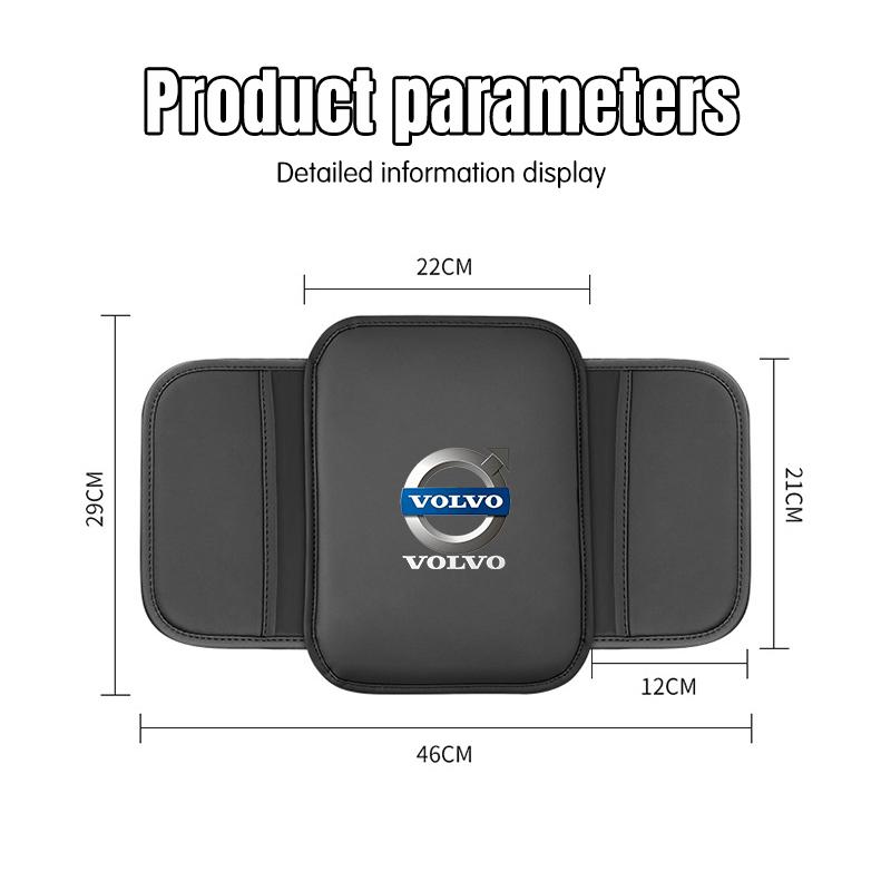 Car Armrest Box Mat Stowing Tidying Cushion Protective Pad For Volvo XC90 V90 V60 XC60 V40 S80 S60 S90 C40 XC40 V70 XC70 C3 S90