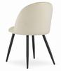 BELLO Chair - Beige Velvet / Black Legs X 1
