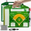 Magnetic Baseball Lineup Board for Dugout Double-Sided Baseball Coaching Broad with 30 Lineup Cards Baseball Tactical Clipboard