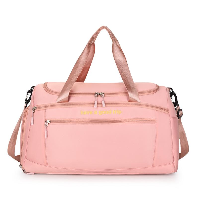 

Women s Dry and Wet Separation Sports Fitness Bag Large Capacity with Shoe Bin Fashionable Simple Handbag Bag Can Be Used To Cover Pull Rod