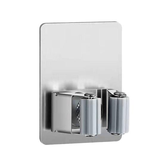 

Держатель для швабры, прочный подшипник, простая установка, многоцелевой настенный держатель из нержавеющей стали, крючок для швабры, аксессуары для кухни и ванной комнаты Small серый