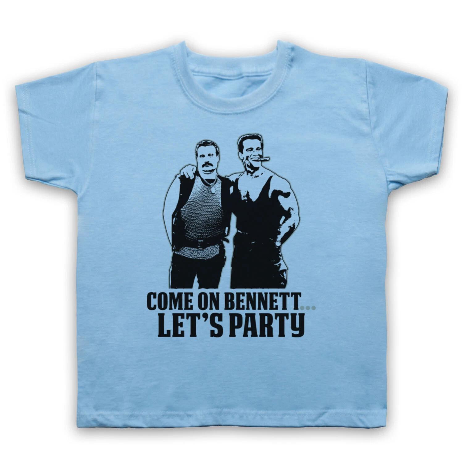 

COMMANDO MATRIX BENNETT UNOFFICIAL LET S PARTY ARNIE KIDS CHILDS T-shirt 140