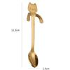 1PCS Cute Cat Glass Juice Coffee Cup Milk Tea Coffee Glass Mug Cat Tail Handle Cat Valentine's Day Lover Gifts Stainless Spoon