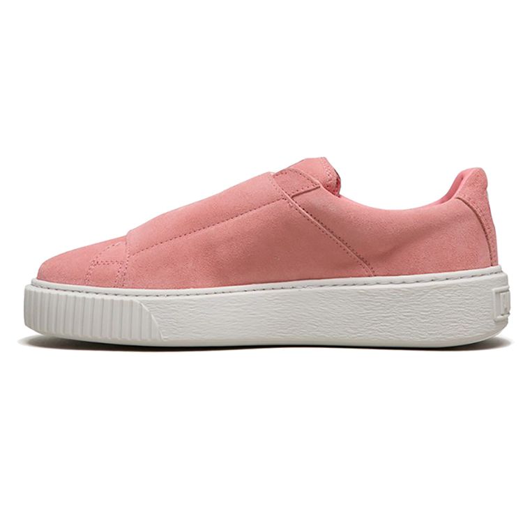 Puma Platform Strap Low-Top Sneakers Women Sneakers Pink White 365224-01