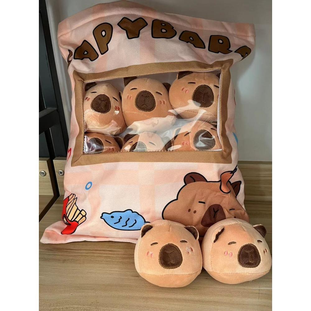 Creative Snack Throw Pillow Large Bag Bunny Doll Plush Toy Throw Pillow Nap Pillow Gift