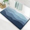 Dajiang Bathroom Mat, Non-Slip Foot Pad for Toilet, Absorbent Mat for Bathroom Entrance, 50x100cm