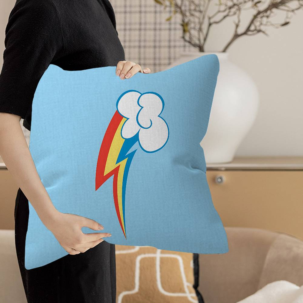 M-My-L-Little-P-Pony Pillow Cover for Bedroom Room and Living Room Sofa Decorative Cushion Cover